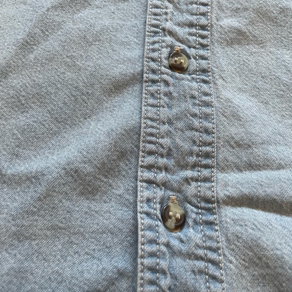 Men's Red Tail America's Flying Tribute To The Tuskegee Airmen Denim Button Down - Picture 7 of 8